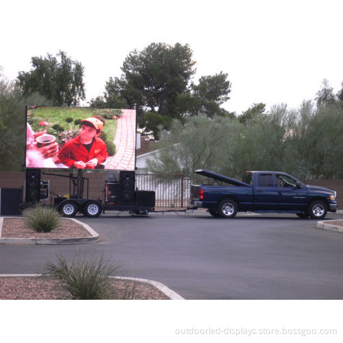 P6 Rgb Truck Mounted Led Screen , Super Brightness Sports Rental Billboard